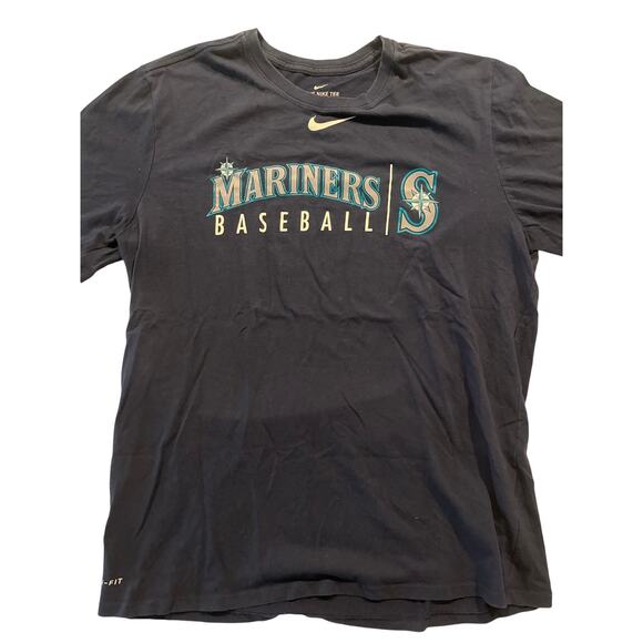 Nike Seattle Mariners Dri-Fit Shirt Mens XL Blue t shirt MLB unisex Playoffs - Picture 1 of 9